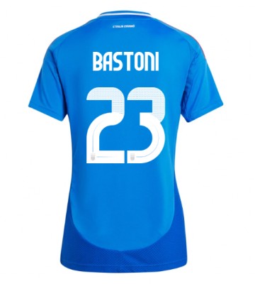 Italien Alessandro Bastoni #23 Replika Hjemmebanetrøje Dame EM 2024 Kortærmet